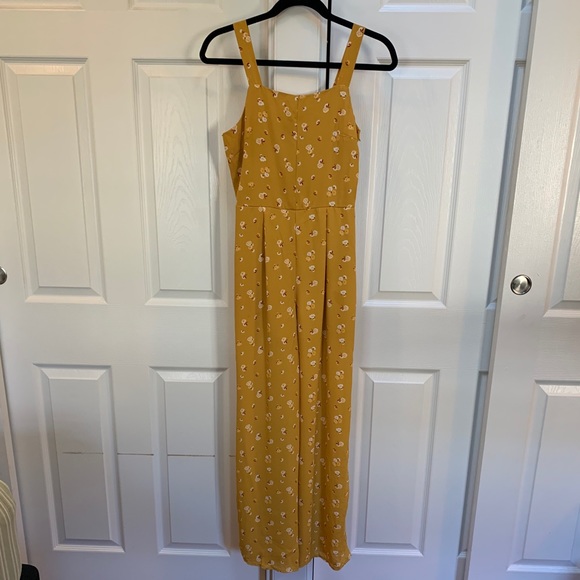 Blue Rain Francesca Flowered Yellow Jumpsuit - Picture 8 of 11